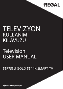 Manual Regal 55R753U GOLD LED Television