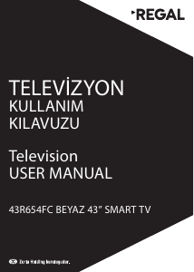 Kullanım kılavuzu Regal 43R654FC LED televizyon