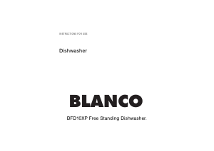 Manual Blanco BFD10XP Dishwasher