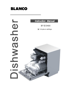 Manual Blanco BFID346X Dishwasher