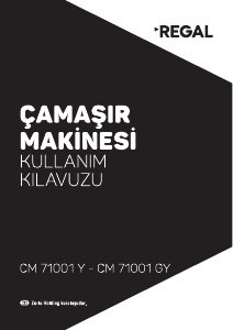 Kullanım kılavuzu Regal CM 71001 GY Çamaşır makinesi