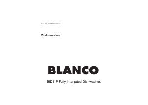 Handleiding Blanco BID11P Vaatwasser