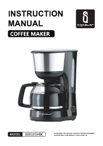 Manual de uso Aigostar 300105HIK Máquina de café