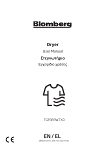 Manual Blomberg TGE983WTX0 Dryer