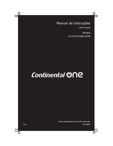 Manual Continental One LLCO012CQD1A2IN Máquina de lavar louça