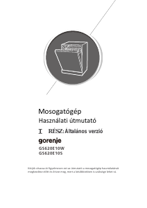 Használati útmutató Gorenje GS620E10S Mosogatógép