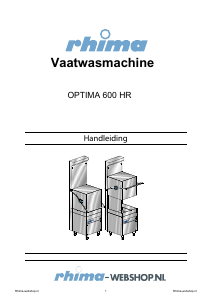Handleiding Rhima Optima 600 HR Vaatwasser