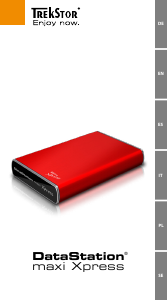 Bruksanvisning TrekStor DataStation maxi Xpress Hårddisk