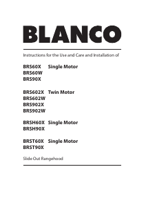 Manual Blanco BRST60X Cooker Hood