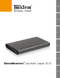 Bruksanvisning TrekStor DataStation pocket capa 3.0 Hårddisk