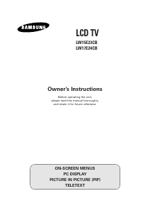 Handleiding Samsung LW15E23C LCD monitor