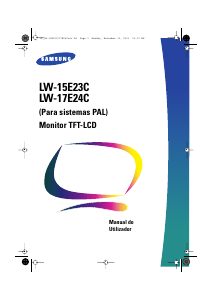 Manual Samsung LW15E23C Monitor LCD