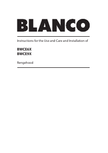 Manual Blanco BWCE6X Cooker Hood