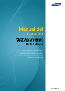 Manual de uso Samsung ME46A Monitor de LCD