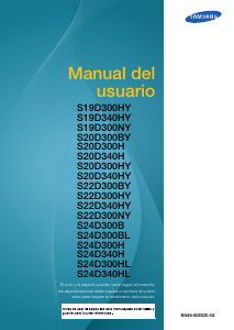 Manual de uso Samsung S19D300HY Monitor de LCD