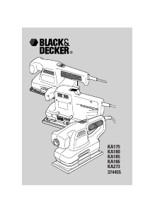 Manual de uso Black and Decker KA175 Lijadora orbital