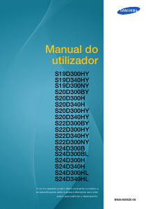 Manual Samsung S19D300NY Monitor LCD