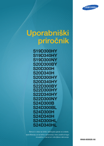 Priročnik Samsung S20D300HY LCD-zaslon