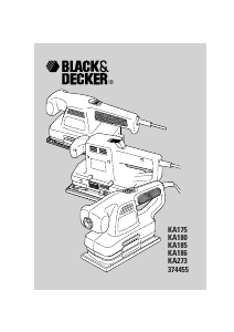 Εγχειρίδιο Black and Decker KA273 Λειαντικό τροχιάς