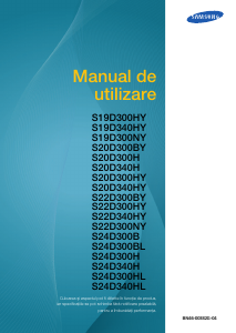 Manual Samsung S22D300HY Monitor LCD