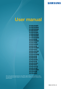 Manual Samsung S22E450MW LCD Monitor