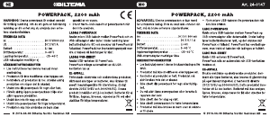 Brugsanvisning Biltema 24-0147 Bærbar oplader