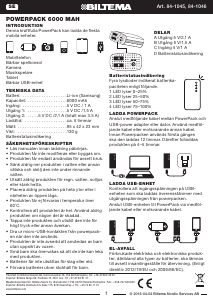Bruksanvisning Biltema 84-1045 Portabel laddare