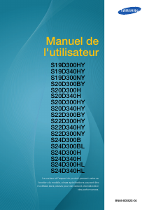 Mode d’emploi Samsung S24D300H Moniteur LCD