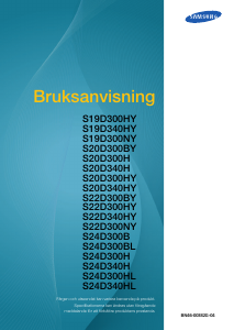 Bruksanvisning Samsung S24D300H LCD skärm