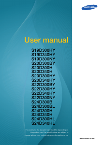 Manual Samsung S24D340H LCD Monitor
