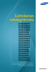 Rokasgrāmata Samsung S24D340H Šķidro kristālu monitors