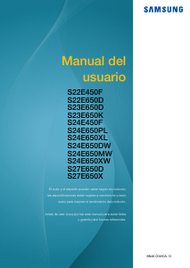 Manual de uso Samsung S24E650BW Monitor de LCD