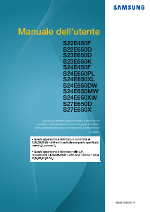 Manuale Samsung S24E650BW Monitor LCD