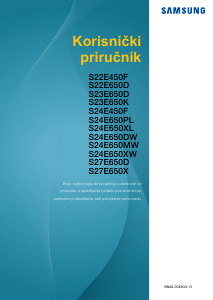 Priručnik Samsung S24E650PL LCD zaslon