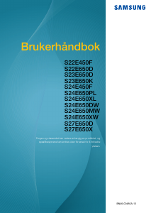 Bruksanvisning Samsung S24E650PL LCD-skjerm