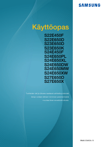 Käyttöohje Samsung S24E650XW Nestekidenäyttö
