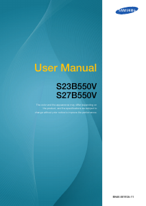 Manual Samsung S27B550V SyncMaster LCD Monitor