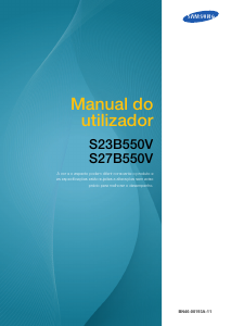 Manual Samsung S27B550V SyncMaster Monitor LCD