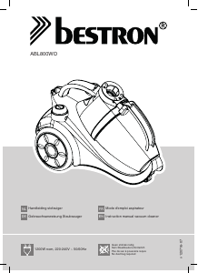 Manual Bestron ABL800WO Puro Vacuum Cleaner