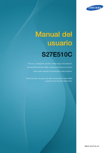 Manual de uso Samsung S27E510C Monitor de LCD