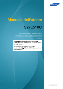 Manuale Samsung S27E510C Monitor LCD