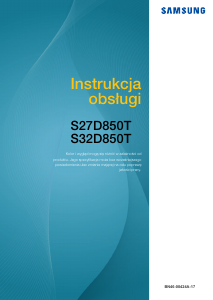 Instrukcja Samsung S32D850T Monitor LCD