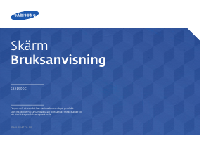 Bruksanvisning Samsung S32E590C LCD skärm