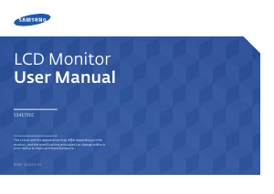 Manual Samsung S34E790C LCD Monitor