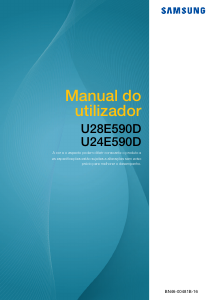 Manual Samsung U24E590D Monitor LCD