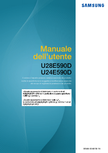 Manuale Samsung U24E590D Monitor LCD