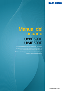 Manual de uso Samsung U24E590D Monitor de LCD