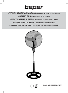 Manual de uso Beper VE.100A Ventilador