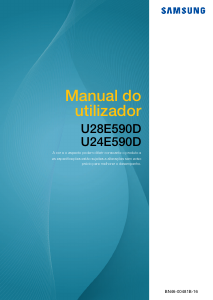 Manual Samsung U28E590D Monitor LCD