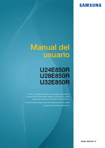 Manual de uso Samsung U32E850R Monitor de LCD
